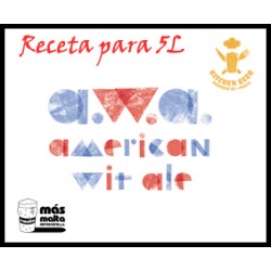 Kitchen-Beer Receta AWA Americacn Wheat Ale (molido) 5L + botella