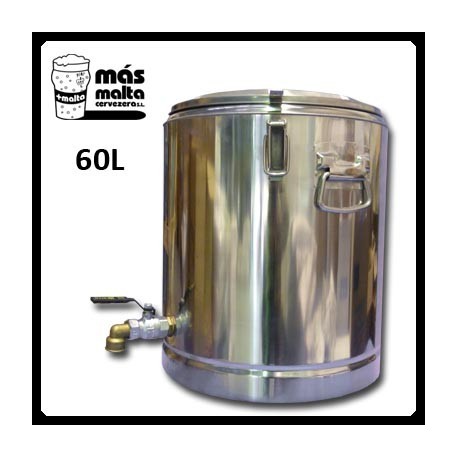 Macerador INOX 60L (con filtro compacto) salida 3/4