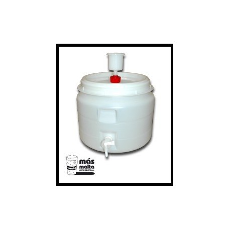 Fermentador plastc. 60L (tapa hermética, airlock y grifo)