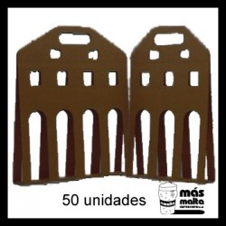 50 unid. Pack LINEAL cartón negro ANÓNIMO